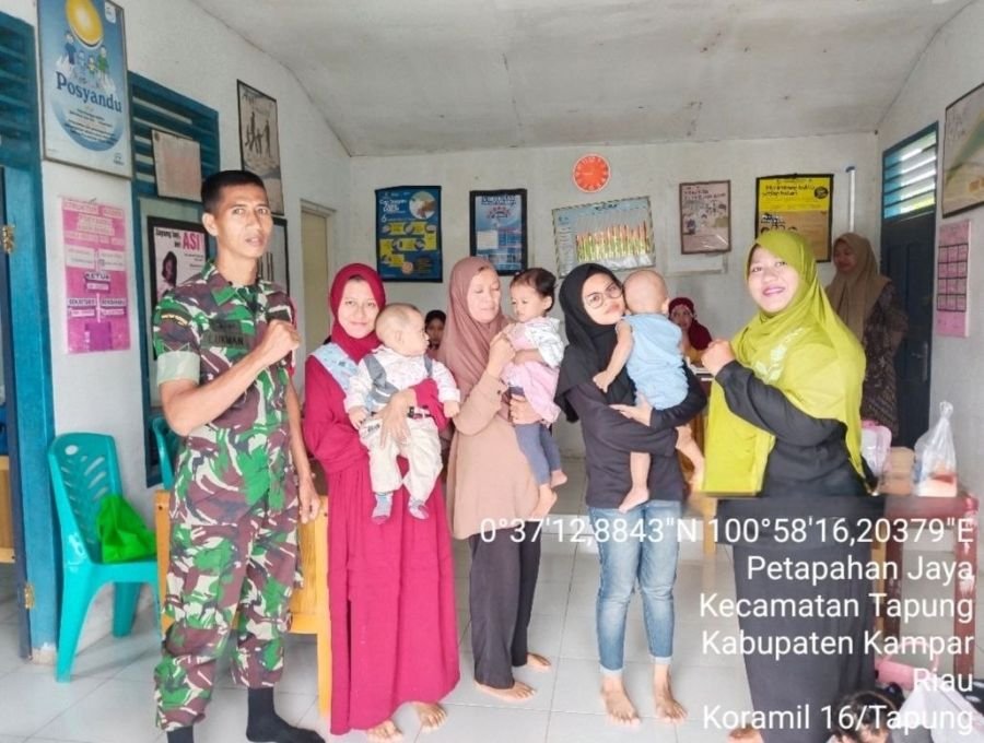 Babinsa Dampingi Kegiatan Posyandu sebagai Wujud Kepedulian dan Kesehatan Balita