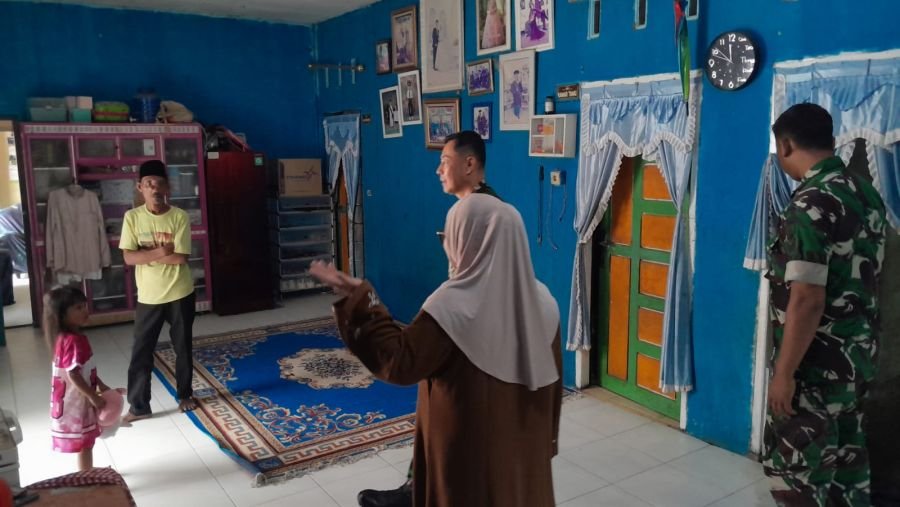 Babinsa Dampingi Kunjungan Korem 031/Wira Bima ke Panti Asuhan Al Fajar