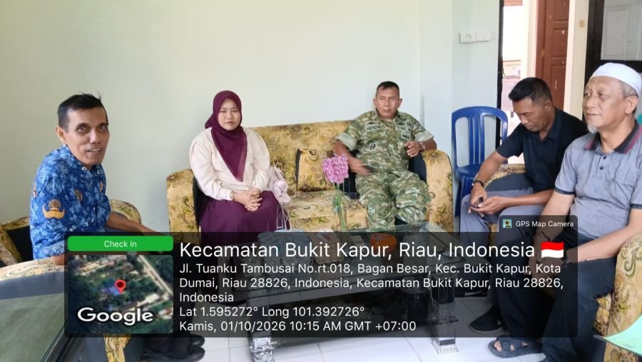 Babinsa Dampingi Manager KDKMP Bagan Besar Jalin Silaturahmi dan Koordinasi dengan Kelurahan