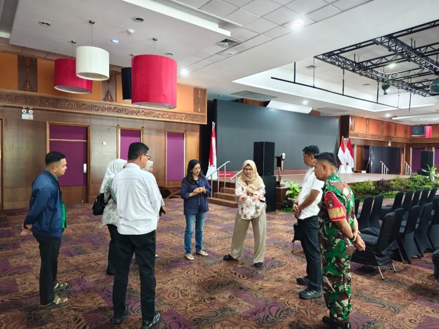 Babinsa Dampingi Pengecekan Lokasi dan Rute Jalan Santai Persit KCK Daerah XIX/TT di Rumbai