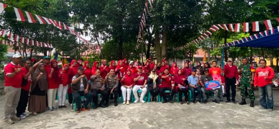 Babinsa Dampingi Semarak HUT RI ke-81 di Kelurahan Cinta Raja