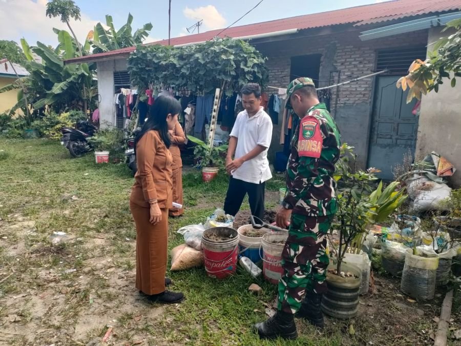 Babinsa dan DLHK Turun Langsung, Gerakan Kelola Sampah di Tanjung Rhu Jadi Contoh bagi Warga