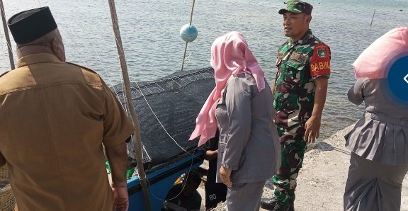 Babinsa dan Kades Kampung Hilir Tegaskan Larangan Sandar Kapal/motor laut