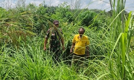 Babinsa dan MPA Kompak Patroli Karhutla, Pastikan Wilayah Danau Buatan Bebas Asap dan Api