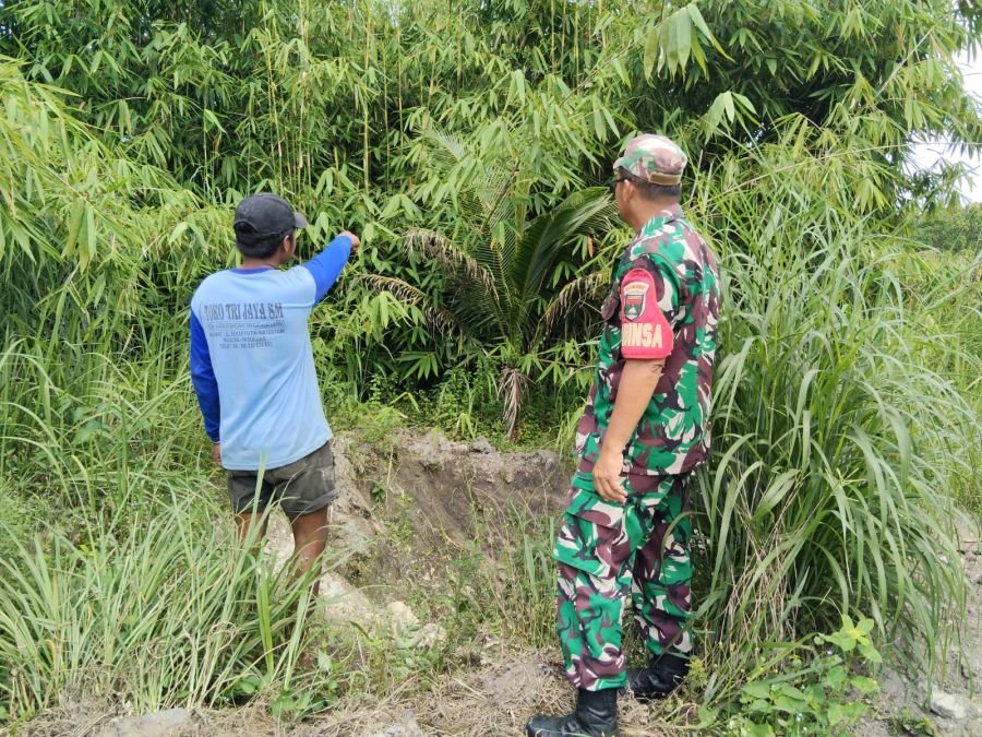 Babinsa dan MPA Sisir Kawasan Rawan Karhutla di Okura, Pastikan Tak Ada Titik Api