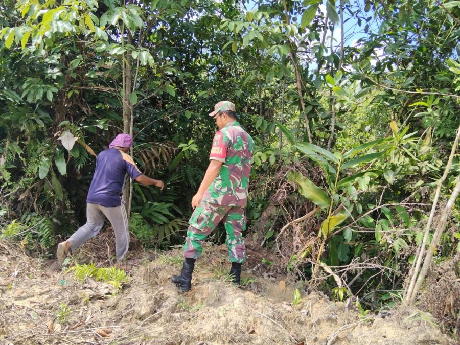 Babinsa dan MPA Sisir Kawasan Rawan Karhutla di Rumbai Timur, Hasilnya Bikin Lega