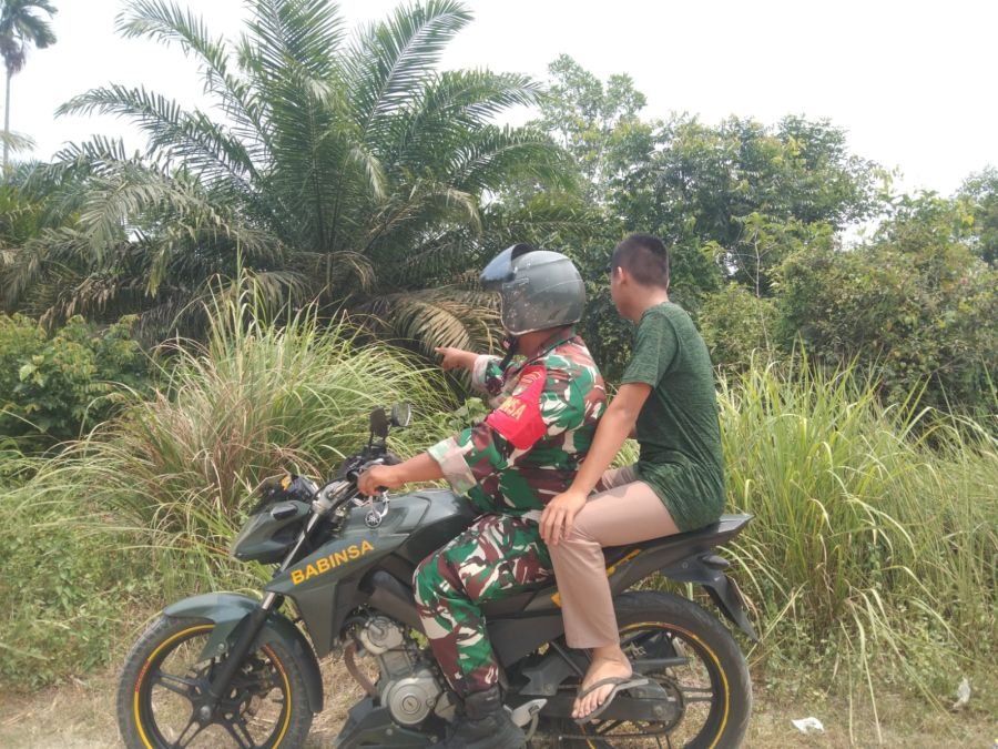 Babinsa dan MPA Sisir Wilayah Rawan, Cegah Karhutla Sejak Dini