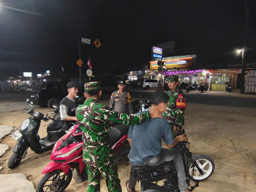 Babinsa dan Polsek Bunut Intensifkan Patroli Malam, Kamtibmas Jadi Prioritas