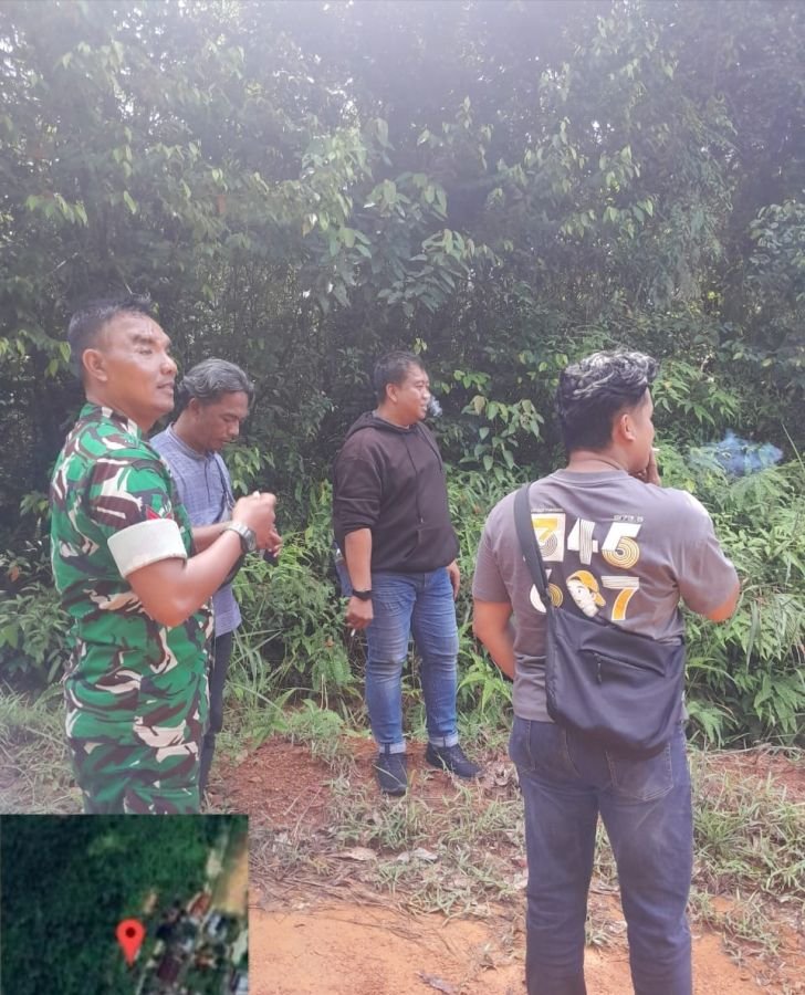 Babinsa dan Warga Tinjau Langsung Lokasi Sengketa Tanah