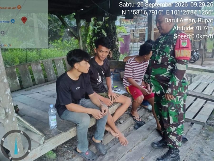 Babinsa Darul Aman Perkuat Silaturahmi, Ajak Warga Rawat Nilai Pancasila dan Kamtibmas