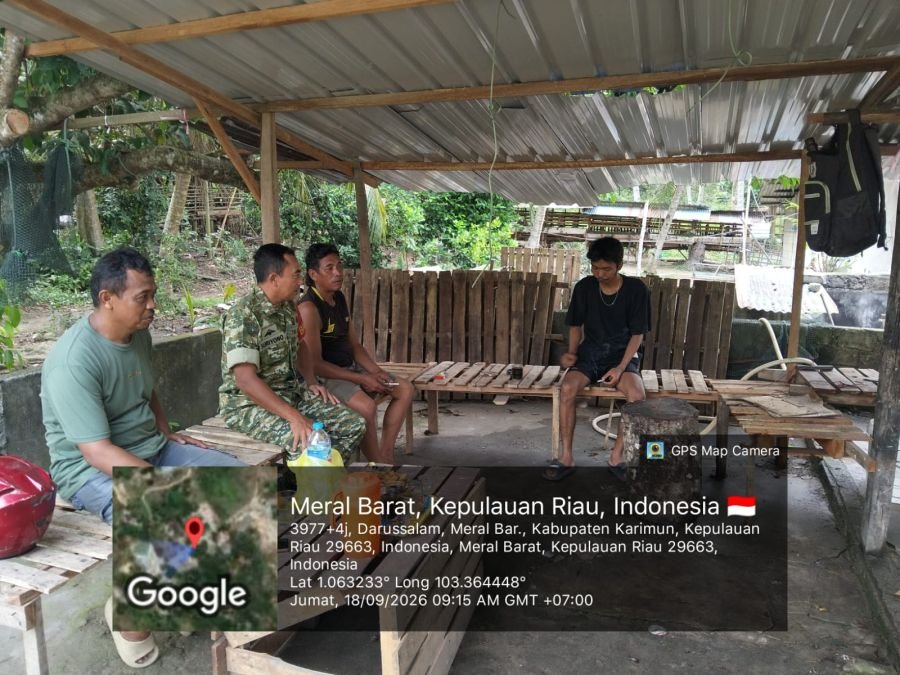 Babinsa Darussalam Dorong Warga Jaga Kerukunan Lingkungan