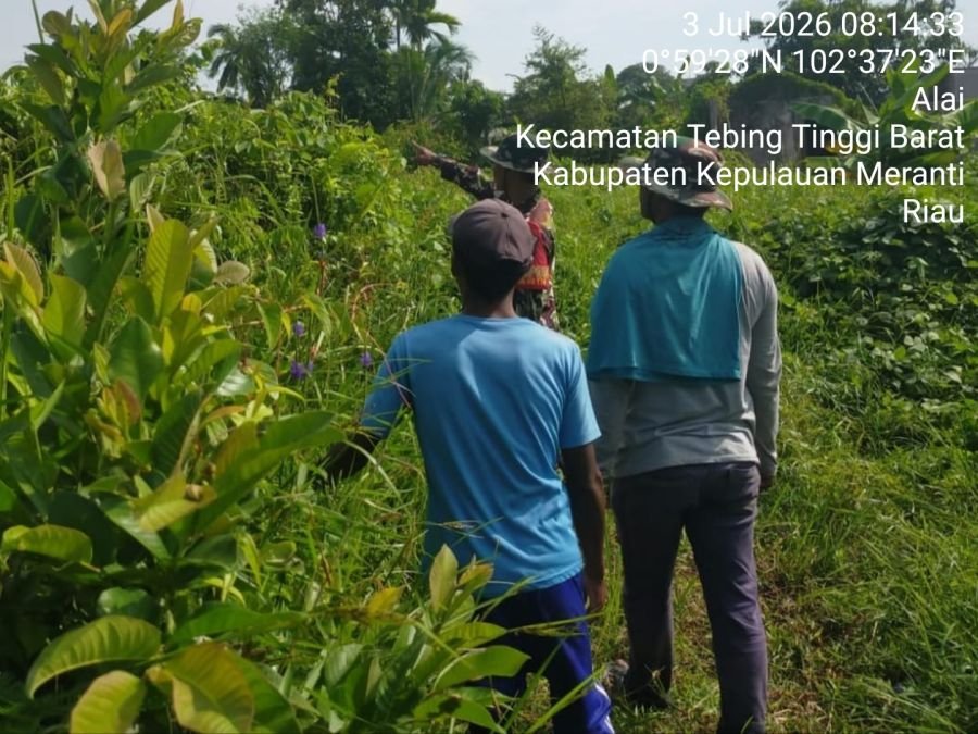 Babinsa Desa Alai Bergerak Untuk Cegah Karhutla