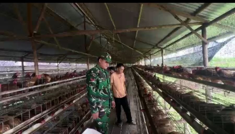 Babinsa Desa Bantan Tua Kopda Budi Nursalim Berikan Motivasi dan Laksanakan pengawasan