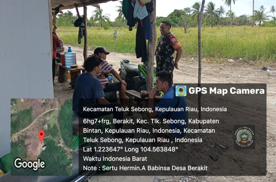 Babinsa Desa Berakit Berikan Imbauan Antisipasi Perubahan Cuaca