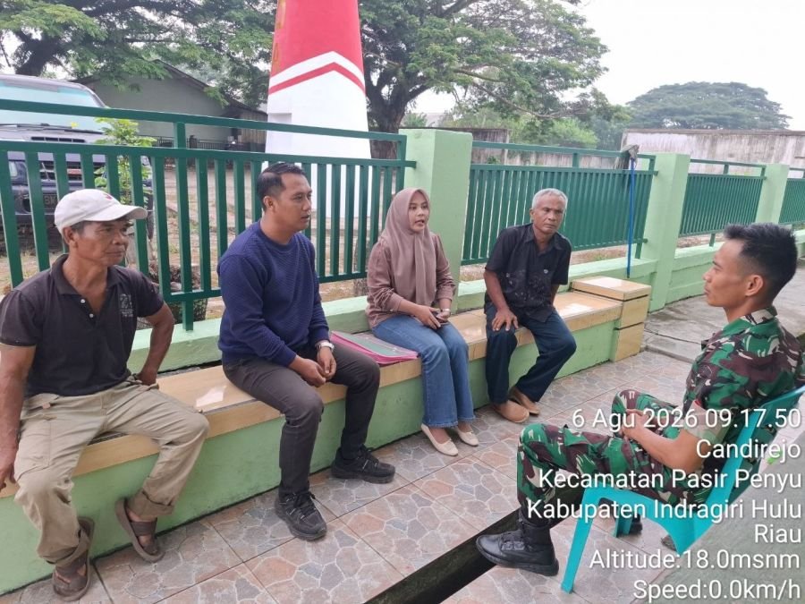 Babinsa Desa Candirejo Lakukan Komsos, Tekankan Pentingnya Keamanan dan Kebersihan Lingkungan
