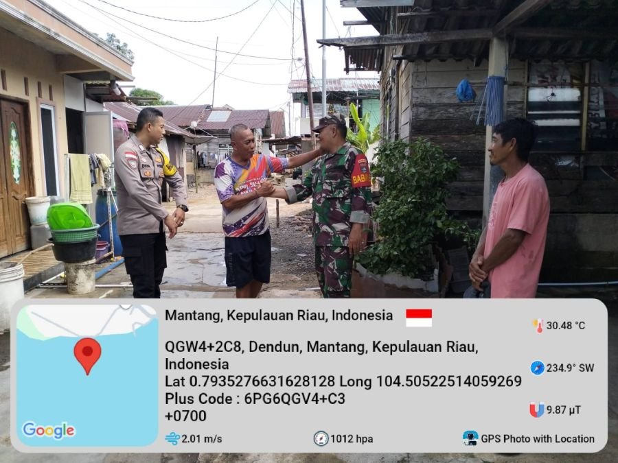 Babinsa Desa Dendun Himbau Warga Mulai Jaga Kebersihan dari Lingkungan Rumah Sendiri