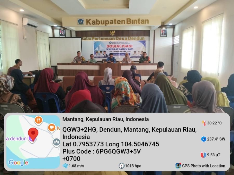 Babinsa Desa Dendun menghadiri kegiatan Sosialisasi Perlindungan Sosial (Perlinsos) Digital
