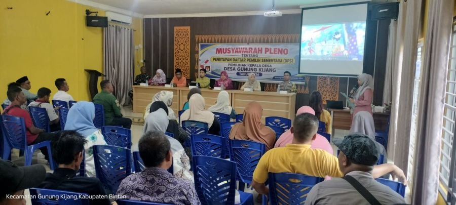 Babinsa Desa Gunung Kijang Hadiri Musyawarah Rapat Pleno Penetapan DPS