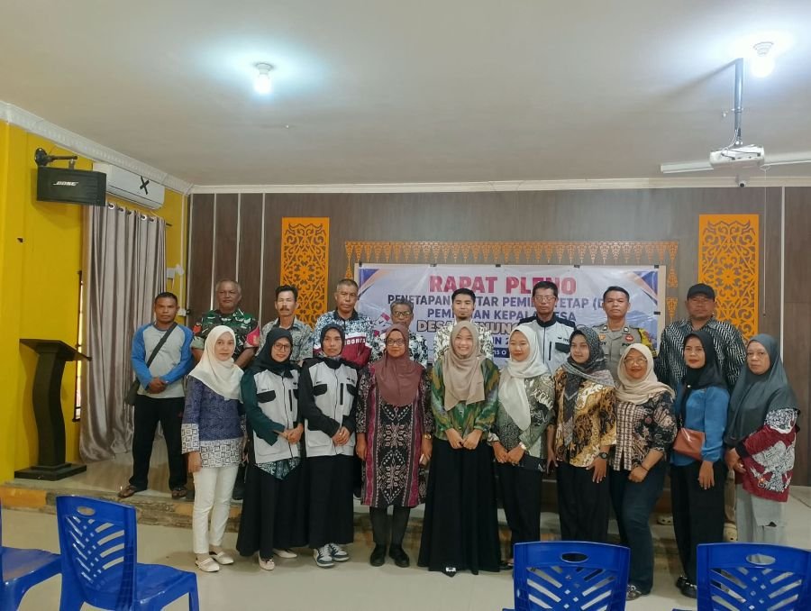 Babinsa Desa Gunung Kijang Hadiri Rapat Pleno Penetapan DPT Pilkades Gunung Kijang 2026