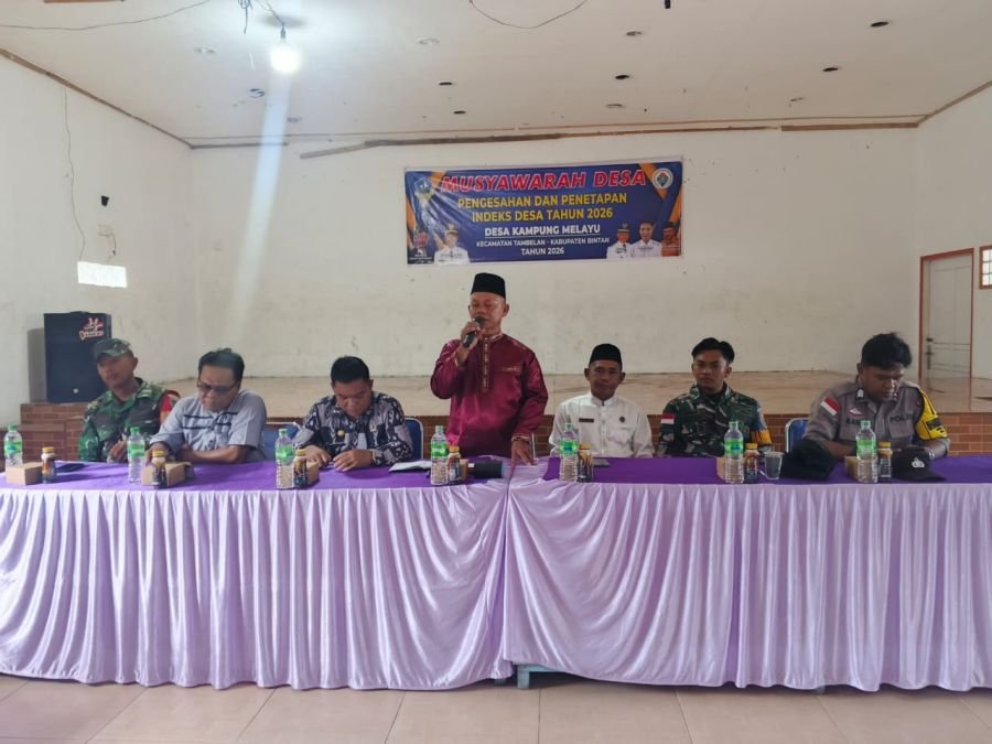 Babinsa Desa Kampung Melayu Hadiri Musyawarah Desa Pengesahan dan Penetapan Indeks Tahun 2026