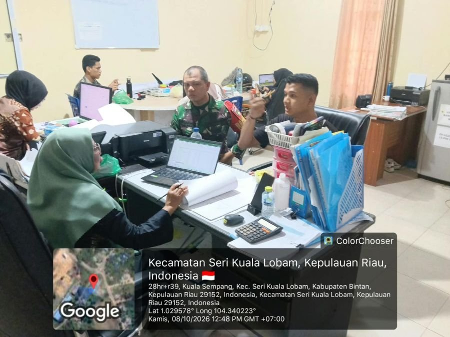 Babinsa Desa Kuala Sempang Sertu Yudia Holmes pada hari Kamis, 08 Oktober 2026.