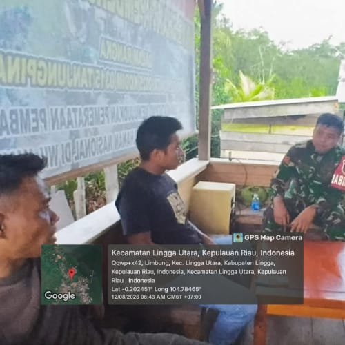 Babinsa Desa Limbung Imbau Warga Tidak Membuka Lahan dengan Cara Membakar