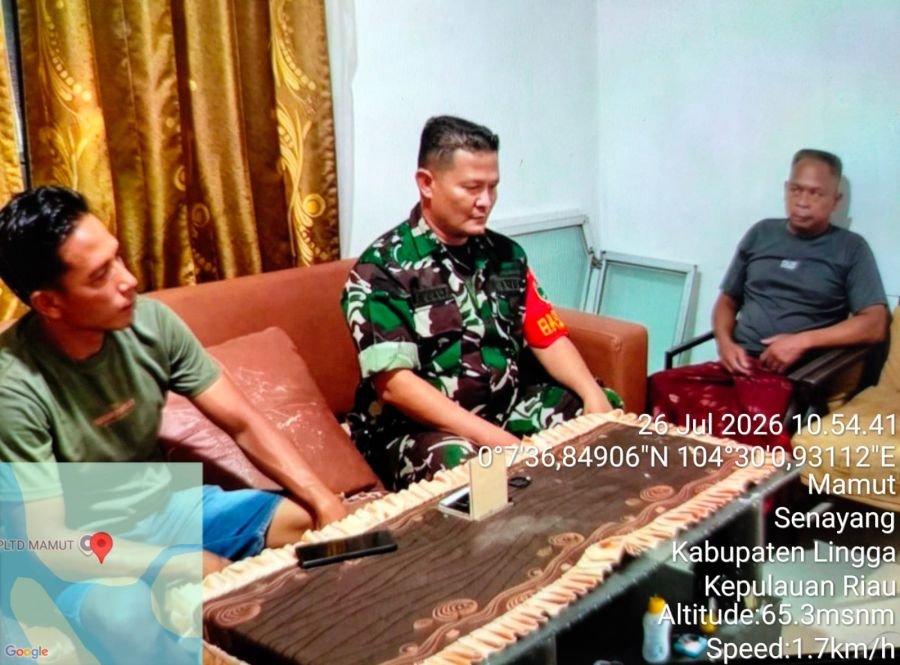 Babinsa Desa Mamut Tingkatkan Kesiapsiagaan Warga Hadapi Ancaman Kebakaran dan Angin Puting Beliung