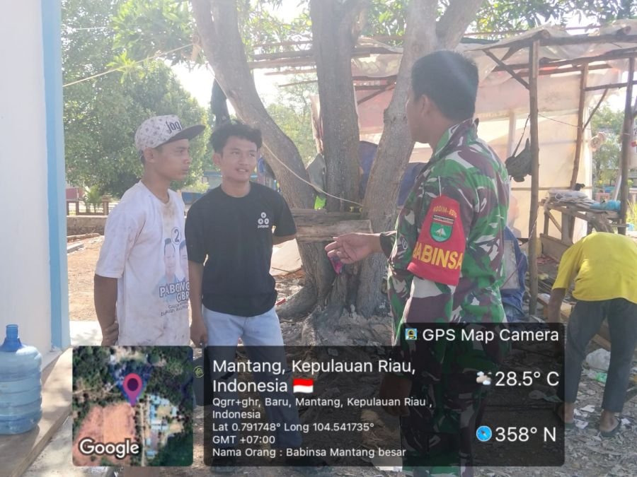 Babinsa Desa Mantang Besar Berikan Himbauan Anti-Narkoba Kepada Generasi Muda