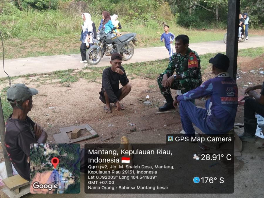 Babinsa Desa Mantang Besar Himbau Pemuda Hindari Miras dan Narkoba.