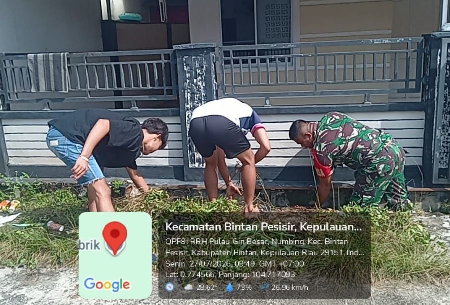 BABINSA DESA NUMBING AJAK WARGA JAGA KEBERSIHAN LINGKUNGAN ANTISIPASI PENYAKIT
