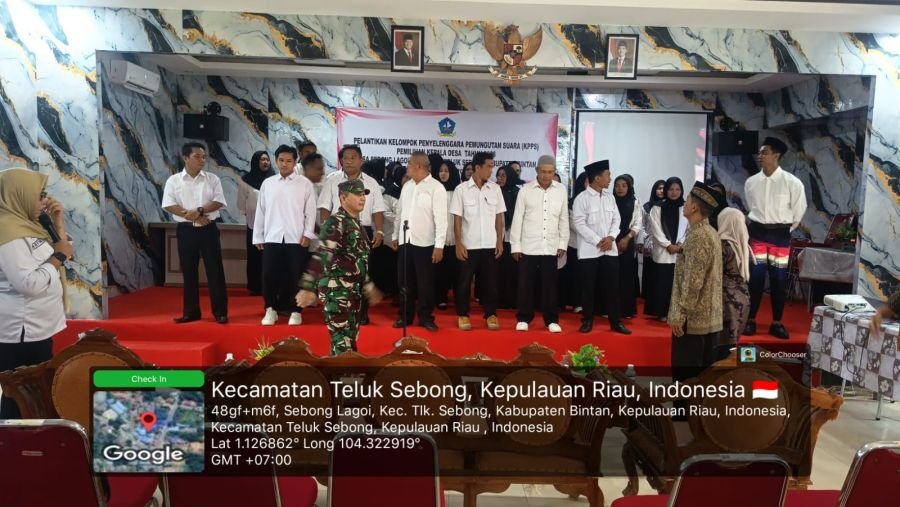 Babinsa Desa Sebong Lagoi Serka A. Siregar pada hari Rabu, tanggal 07 Oktober 2026.