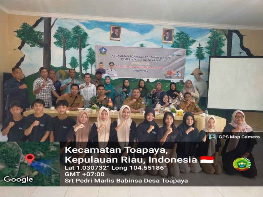 Babinsa Desa Toapaya Hadiri Penyuluhan Desa Bersinar dari BNNK Tanjungpinang