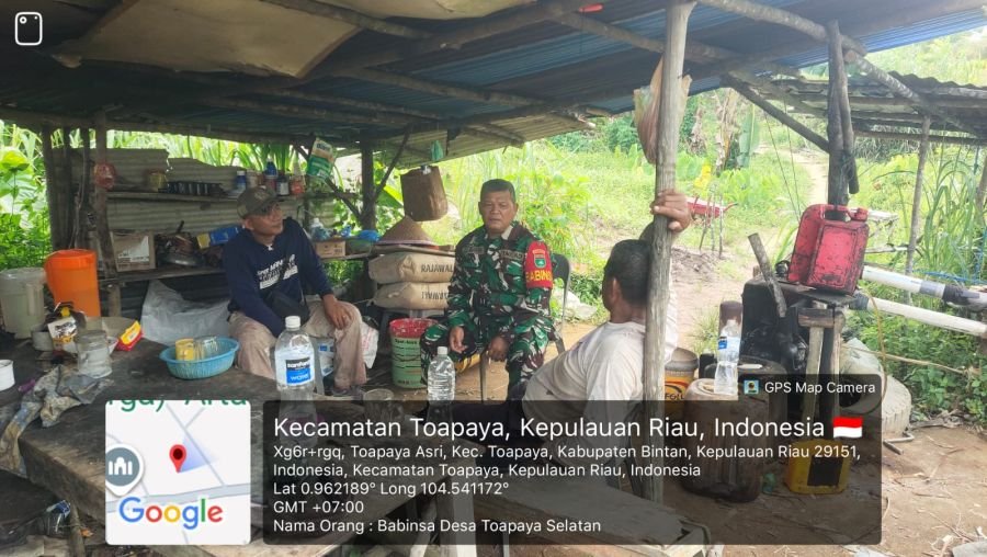 Babinsa Desa Toapaya Selatan Himbau Kelompok?Tani: Dilarang Membakar Lahan, Terutama Saat Musim?Pana