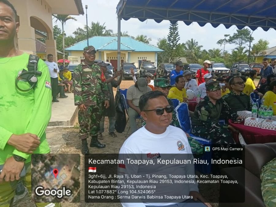 Babinsa Desa Toapaya Utara Hadiri & Monitoring Kegiatan GULO KOPI Off-Road 94 Cross Island Challenge
