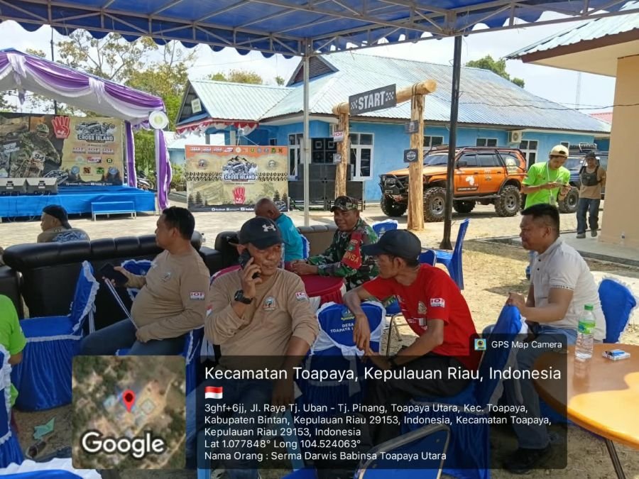 Babinsa Desa Toapaya Utara Lakukan Pemantauan Keamanan Kegiatan GULO KOPI Off-Road 94 Cross Island.