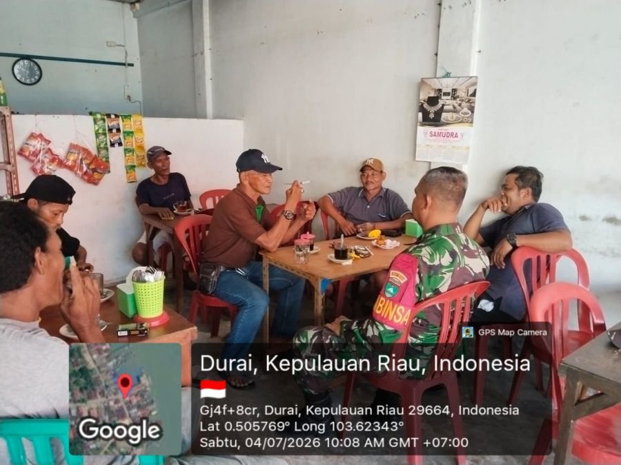 Babinsa Durai Ingatkan Tekong Pompong Utamakan Keselamatan Saat Melaut