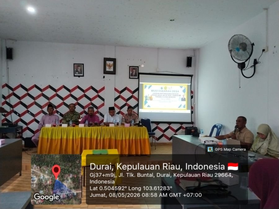 Babinsa Durai Kawal Evaluasi BUMDes Tanjung Kilang Tahun 2026