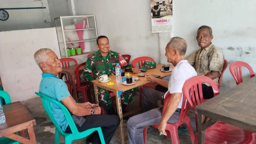 Babinsa Durai Perkuat Deteksi Dini Lewat Komsos Bersama Tokoh Masyarakat