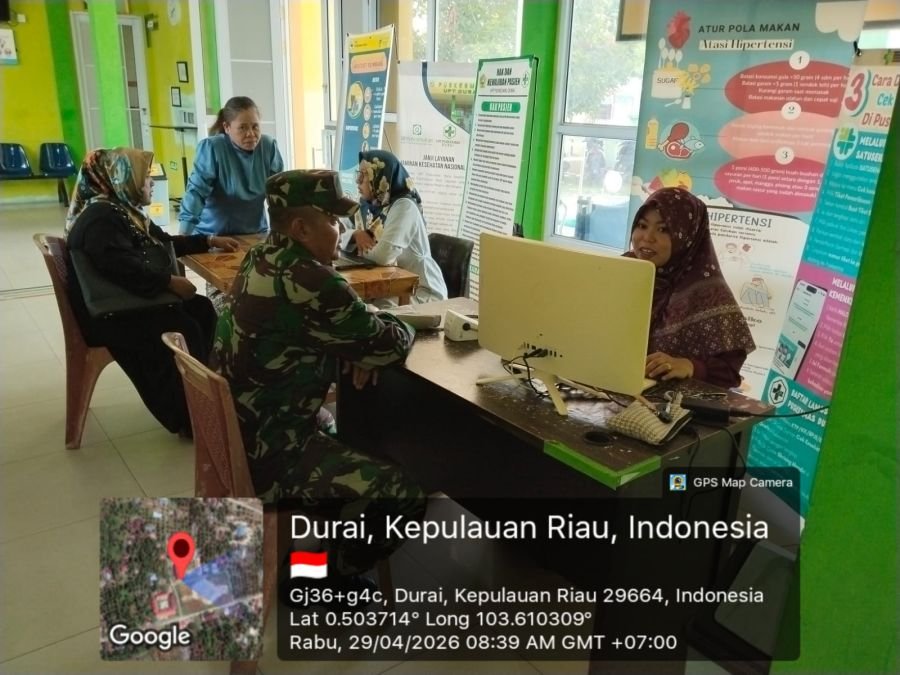 Babinsa Durai Perkuat Sinergi TNI dan Tenaga Kesehatan