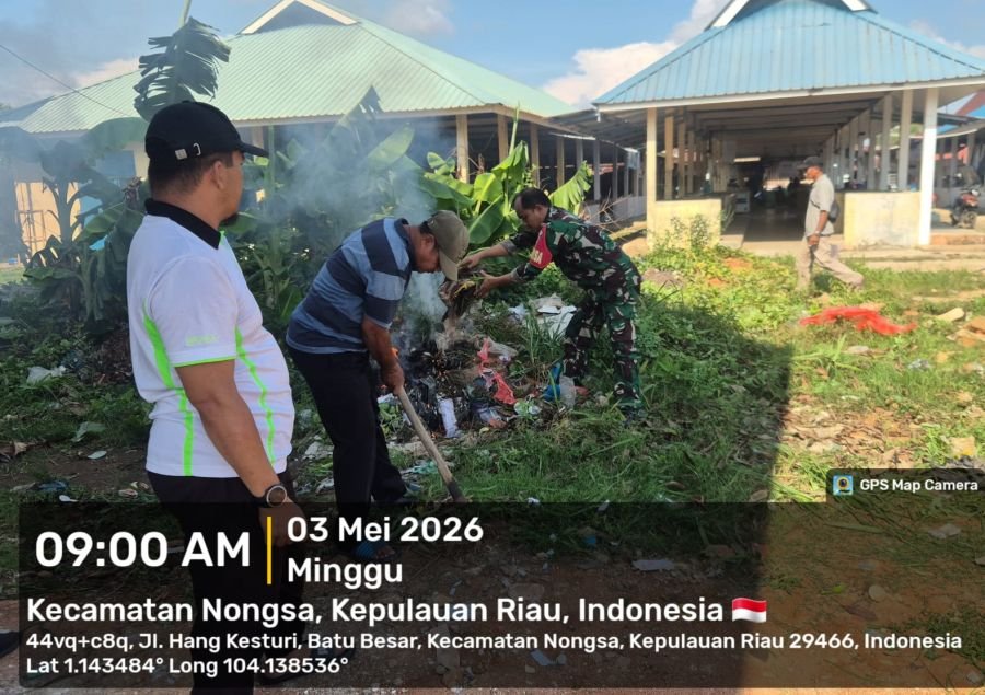 Babinsa Gerakkan Gotong Royong, Antisipasi Ancaman Penyakit Musim Hujan