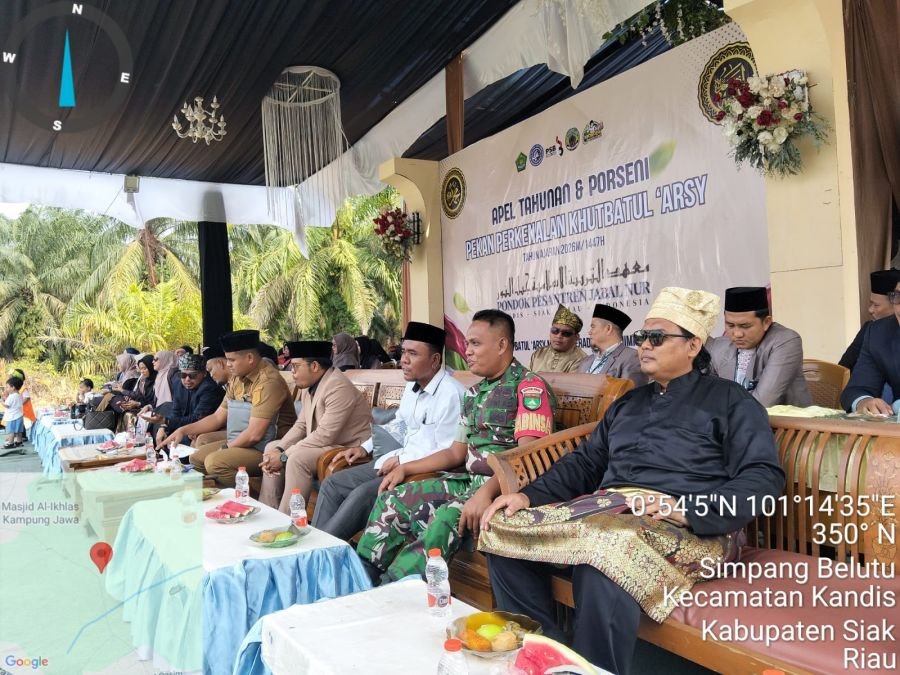 Babinsa Hadiri Apel Khutbatul Arsy Ponpes Jabal Nur Kandis