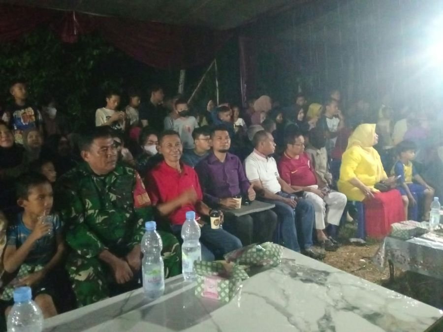 Babinsa Hadiri Malam Puncak HUT RI ke-81, Kesenian Tradisional Semarakkan Rejosari
