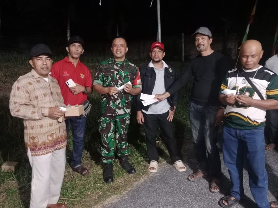 Babinsa Hadiri Malam Puncak HUT RI ke-80 di Tangkerang Timur