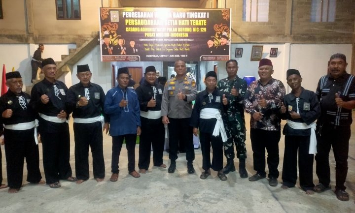 Babinsa Hadiri Pengesahan Warga Baru PSHT Cabang Pulau Burung Berlangsung Aman dan Khidmat