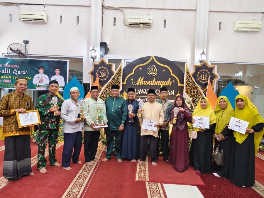 Babinsa Hadiri Penutupan MTQ ke-XXI Tingkat Kelurahan Tangkerang Timur