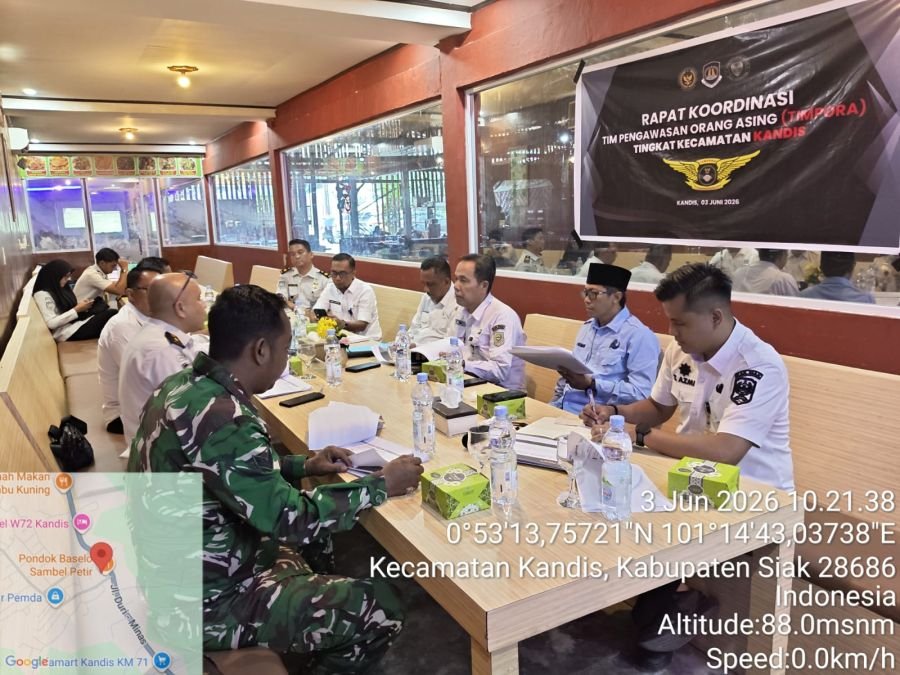 Babinsa Hadiri Rakor TIMPORA, Pengawasan Orang Asing Diperketat