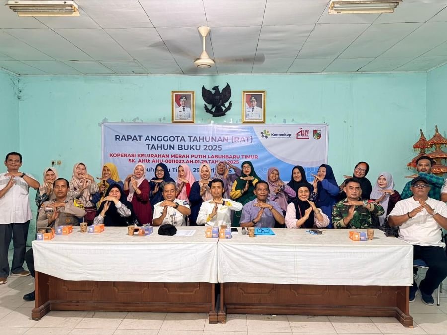 Babinsa Labuh Baru Timur Hadiri RAT Koperasi Merah Putih, Wujud Dukungan Penguatan Ekonomi Warga