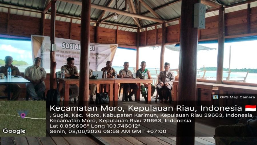 Babinsa Hadiri Sosialisasi Sedimentasi Laut, Warga Diajak Terlibat