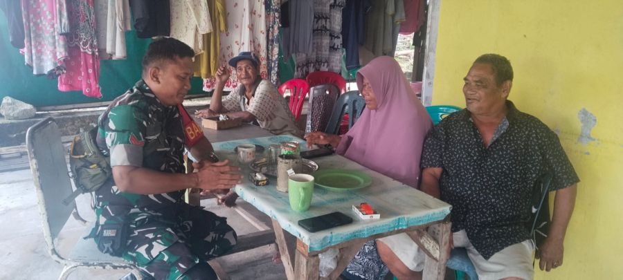 Babinsa Harjosari Perkuat Sinergi Lewat Silaturahmi dengan Ketua RW