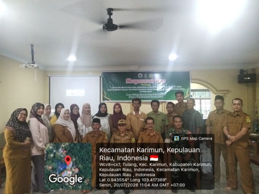 Babinsa Kawal Musdes APBDes dan RKPDes Tulang Berjalan Lancar